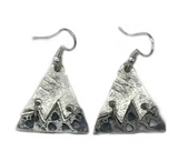 Mountain Peak Pewter Earrings - Copper