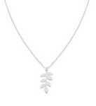 Fern Charm Necklace - Silver