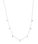 Rainbow Crystal Stardust Necklace - Gold