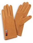 Smart Touch Gloves with Button Detail