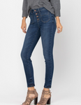 Judy Blue Button Fly High Waisted Skinny Jeans - Plus (20)
