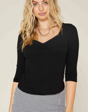 Fitted Knit Top (S)