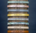 Inspirational Leather Bracelets (Multiple Sayings and Colors)