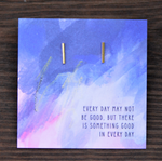 Quote Card Earrings & Necklaces (Multiple Sayings)