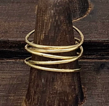 Adjustable Gold Plated Rings