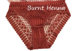 Geometric Lace Panties (Ruby Red, Stone Blue or Cream)