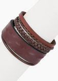 Harley Braided Multi-Strand Leather Bracelet