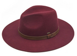 CC Wool Panama Hat w/ Strap Trim (Multiple Colors)