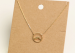 Circular Mountain Range Necklace - Rose Gold, Gold or Silver