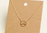 Circular Mountain Range Necklace - Rose Gold, Gold or Silver