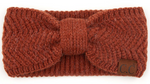 CC Chevron Knit Pattern Headband - Camel