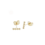 Beaded Studs - Silver or Gold