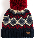 CC Nordic Pattern Beanie with Pom