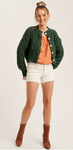 Crop Cable Cardigan (L)