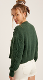 Crop Cable Cardigan (L)