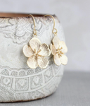 Cherry Blossom Earrings - Gold or Silver