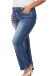 Zenana Mid-Rise Straight Leg Jeans - (16-20)