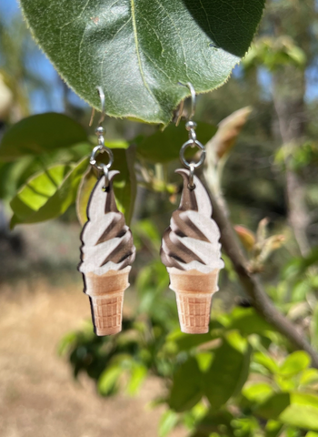 Soft Serve Ice Cream Earrings
