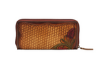 Zippered Floral Wallet