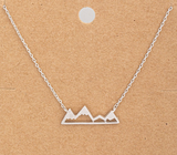 Open Mountain Range Necklace - Gold or Silver