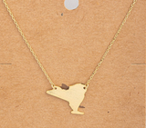 New York State Necklace - Gold or Silver