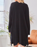 Light Weight Sweater Cardigan (S, M) - Black