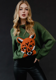 Green Fox Sweater (S, M)