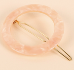 Round Acetate Hair Clip (Multiple Colors)