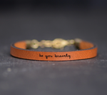 Inspirational Leather Bracelets (Multiple Sayings and Colors)