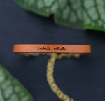 Inspirational Leather Bracelets (Multiple Sayings and Colors)